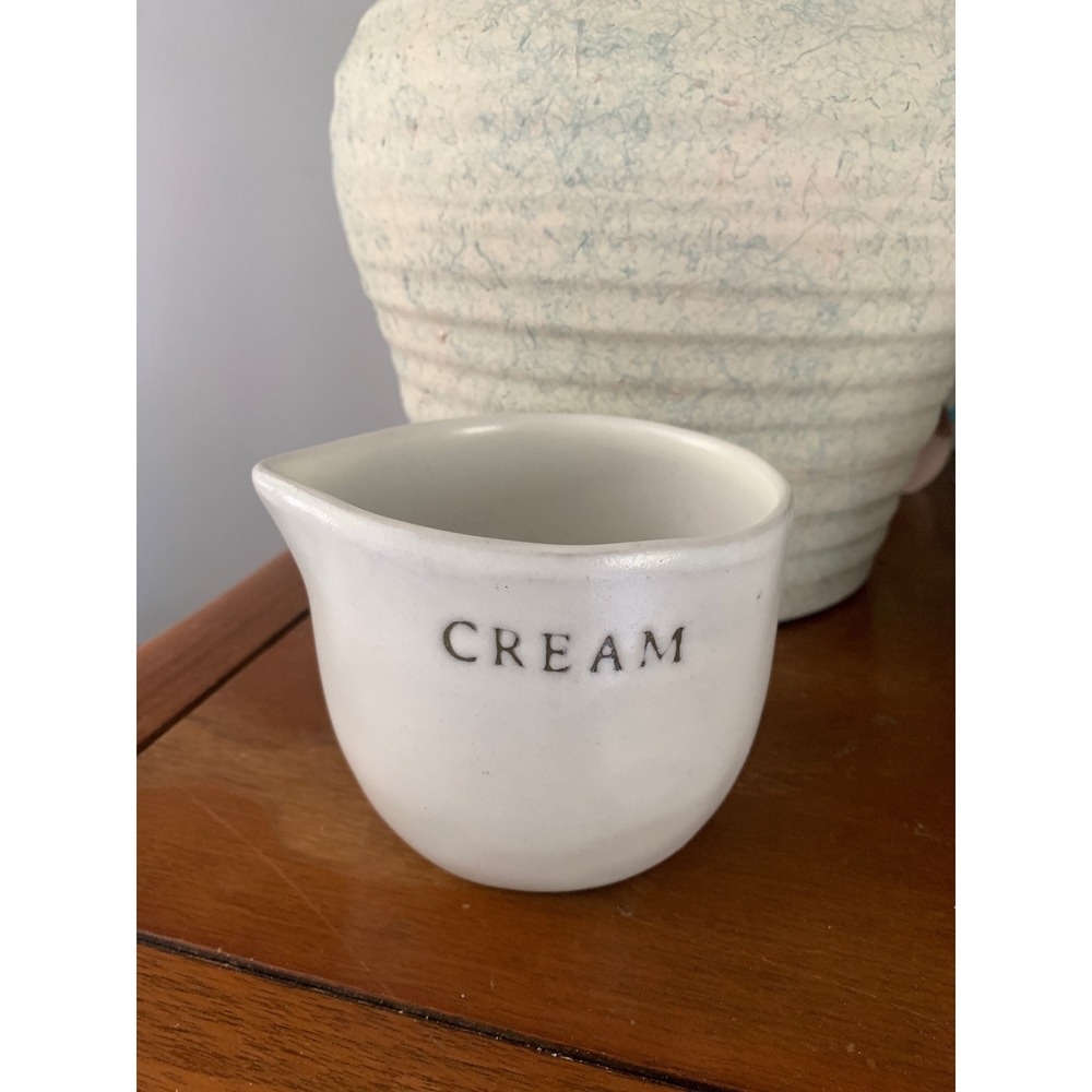 Hearth & Hand with Magnolia Stoneware Cream Pitcher White Farmhouse Creamer